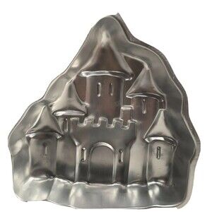 Princess Castle Magical Wilton Silver Cake Tin 1998 Non Stick Vintage Pan